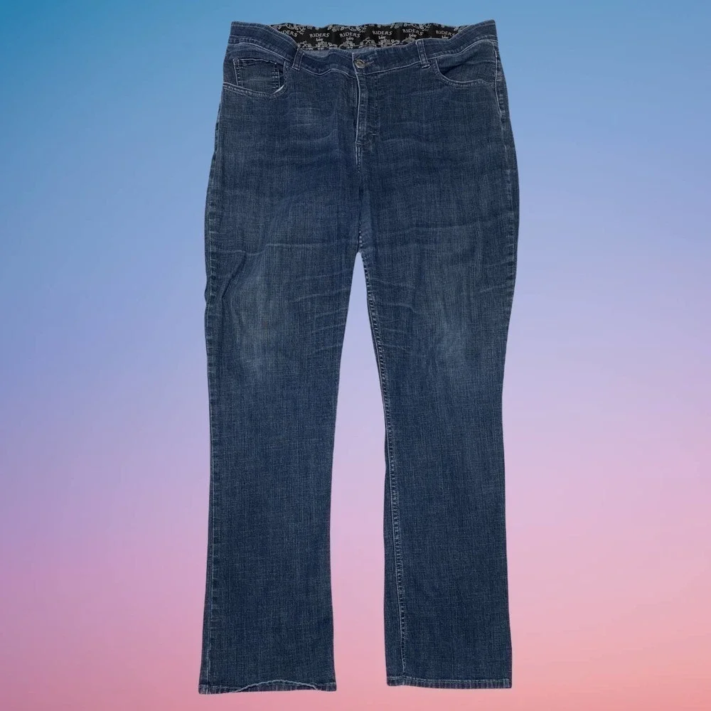 RIDERS By Lee Dark Wash Straight Leg Denim Jeans